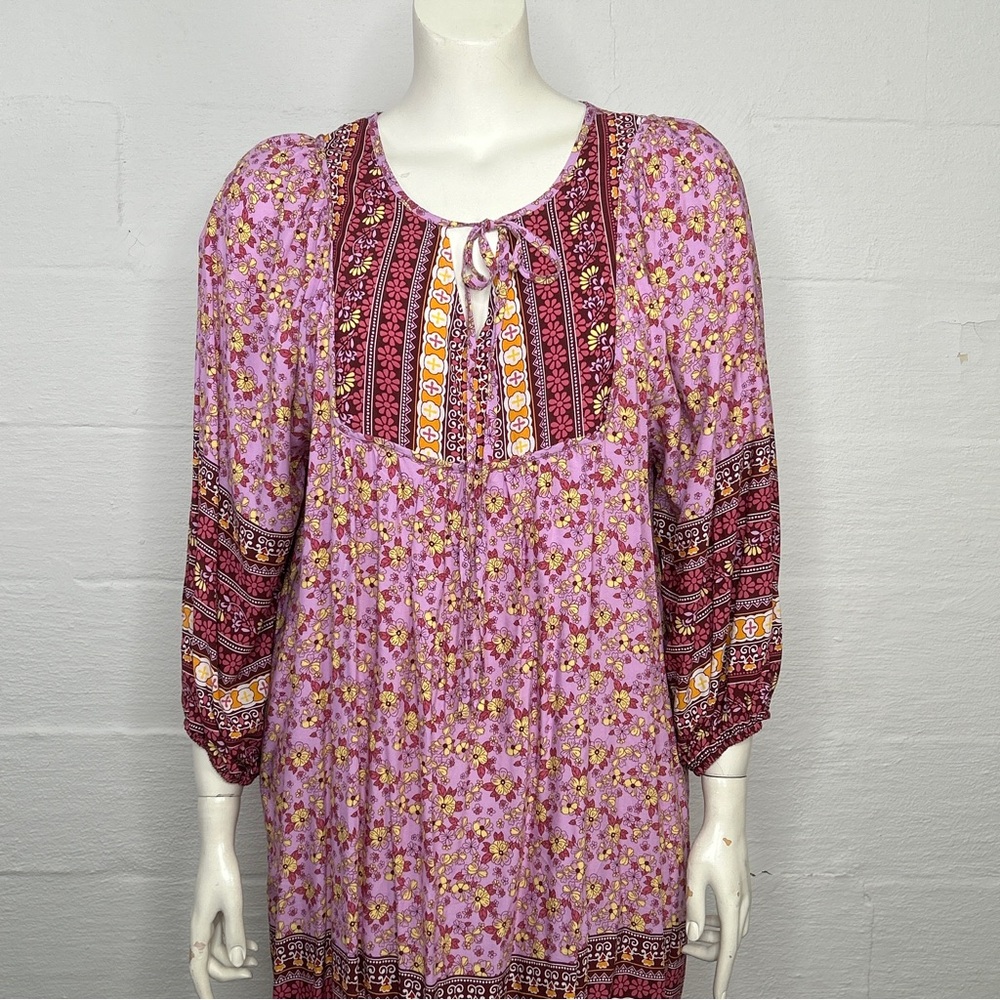 Women's 2XL Pink Floral Dress Bluetime Knee Length 3/4 Sleeve Kentucky
Derby